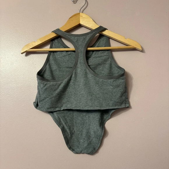 Aerie Cropped Tank Gray Women Size M - Picture 4 of 5